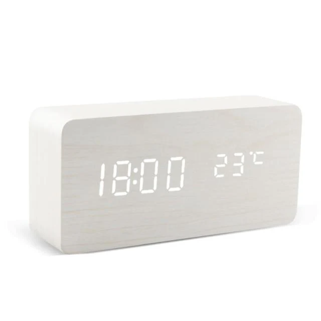 Boom Minimalistische LED Alarmklok Digitale Wekker