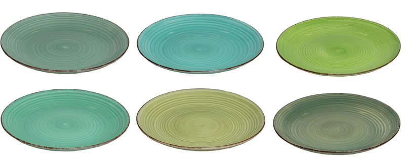 Cookinglife Speiseteller Delice Grün ø 26,5 cm - 6 Stück