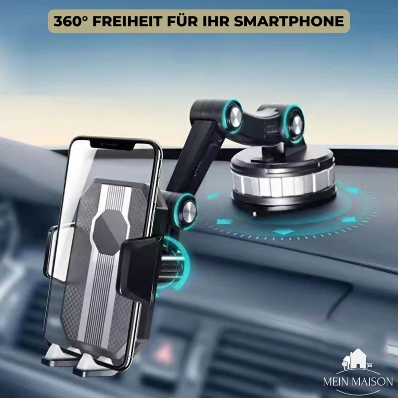 Auto GripTech Handyhouder met Sterke Zuignap en 360° Rotatie