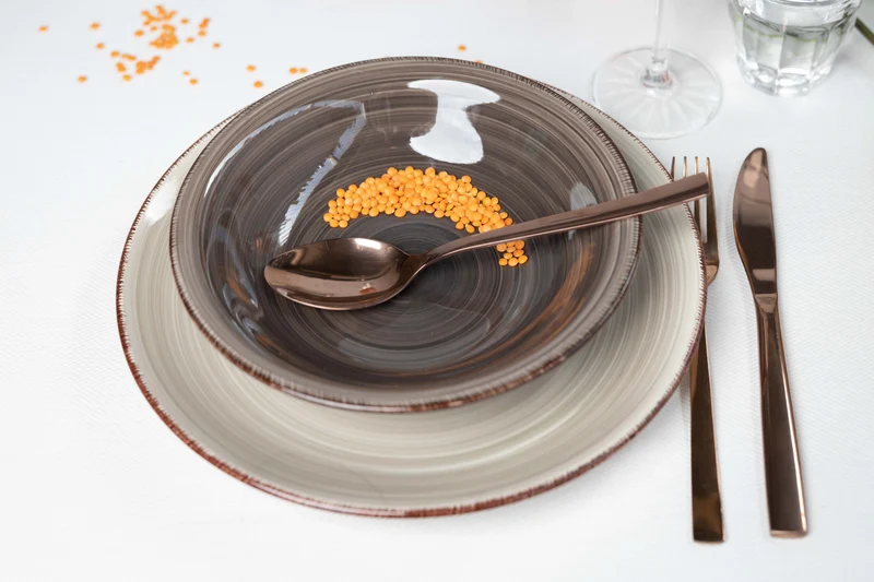 Cookinglife Speiseteller Delice Grau ø 26,5 cm - 6 Stück