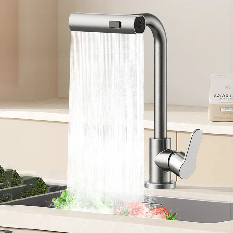 Stijlvolle Waterval Keukenkraan Elegante Functionaliteit