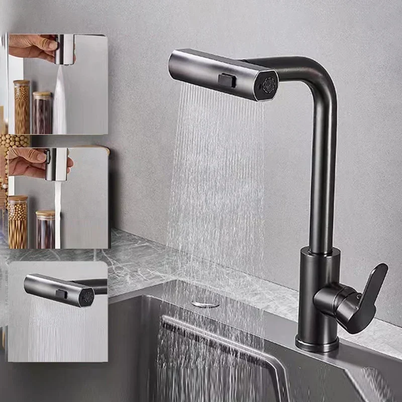 Stijlvolle Waterval Keukenkraan Elegante Functionaliteit