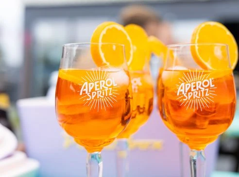 Aperol Spritz Gläser - 450 ml - Offizielles Glas - 6 Stück