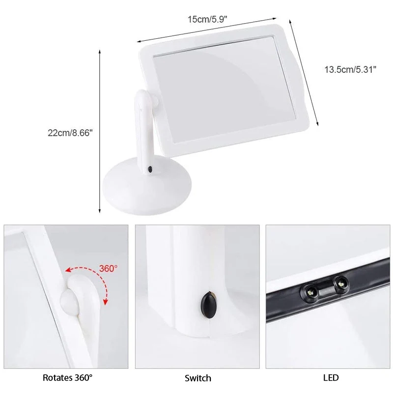 Handsfree Bureau Vergrootglas met LED