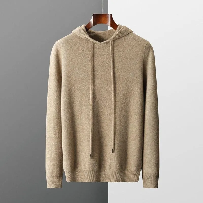 Merinowollen hoodie voor heren