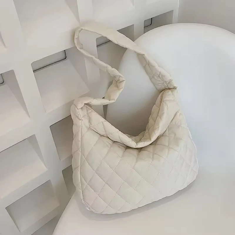 Gepolsterde Ballerina Extra Grote Puffer Tote Crossbody Gepolsterde Schoudertas
