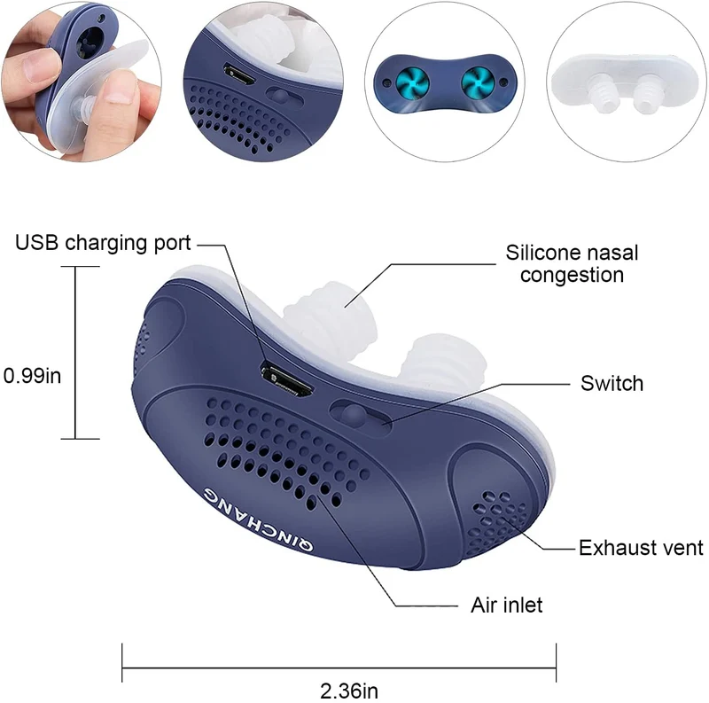 Anti-Snurkapparaat | Slangloos, maskerloos Micro-CPAP