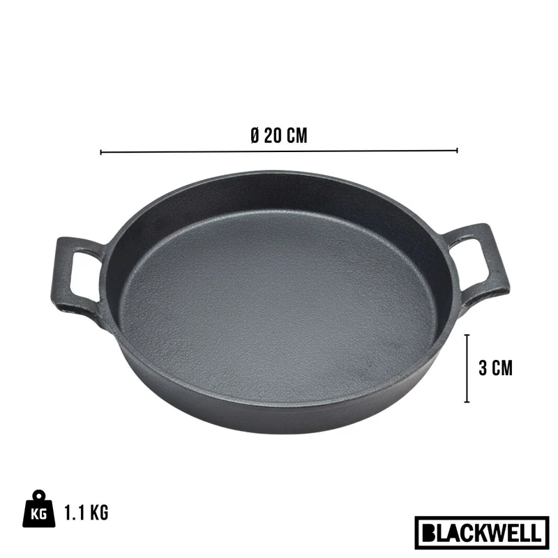 Cast Iron Auflaufform - ø 20 cm - ohne Antihaftbeschichtung