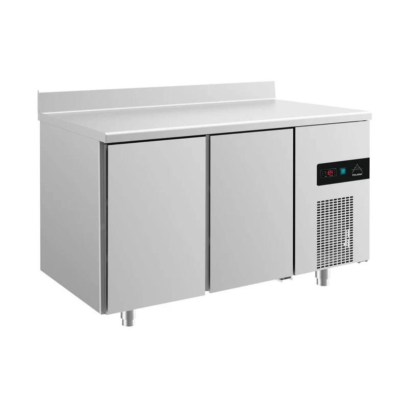 Kühltisch -2 bis +8°C 1400x700x850mm mit 2 Türen u. Aufkantung