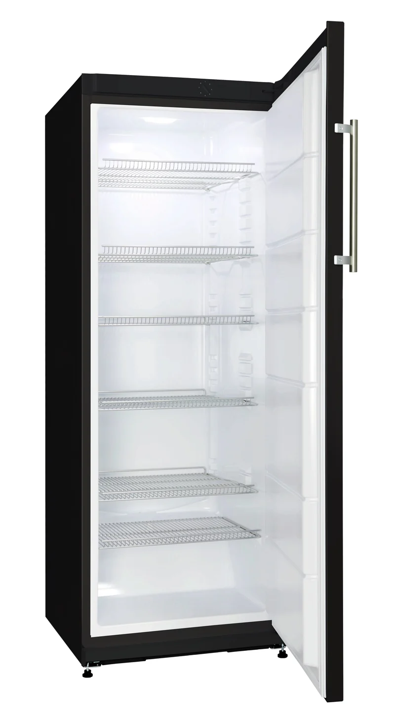 Lagerkühlschrank 310 Liter – 1 Volltür – Schwarz – 600 x 650 x 1630 mm