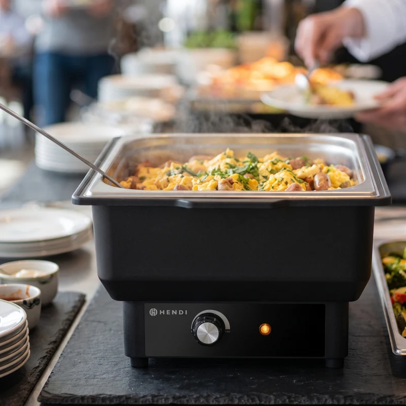 Hendi Elektrische Chafing Dish Tellano - Speisenwärmer - GN 1/1 - 9 Liter