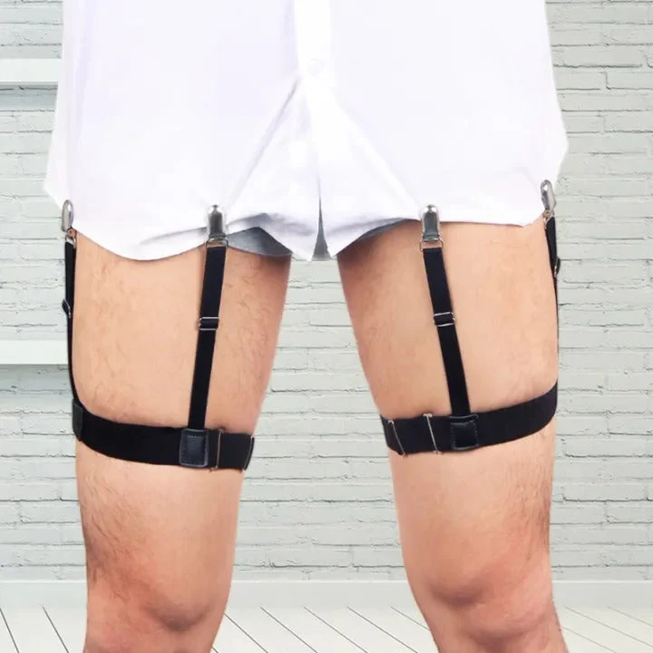 Heren Hemd-Stäbe Gummibanden Hosenträger voor veilige Hemd-houder