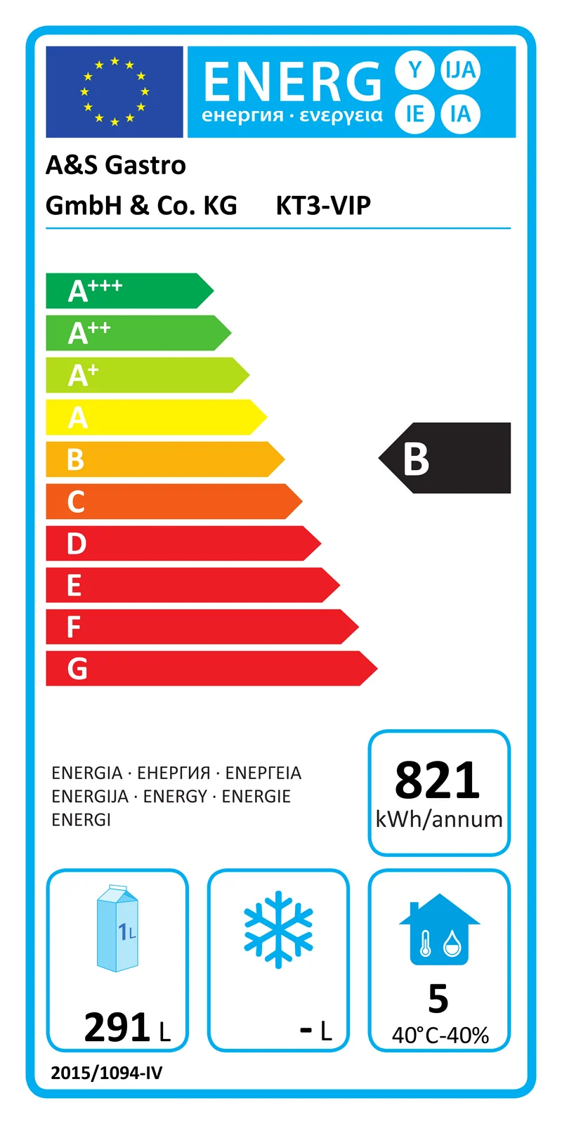 VIP Kühltisch mit 3 Türen -2 bis +8°C 1.795x700x860 mm