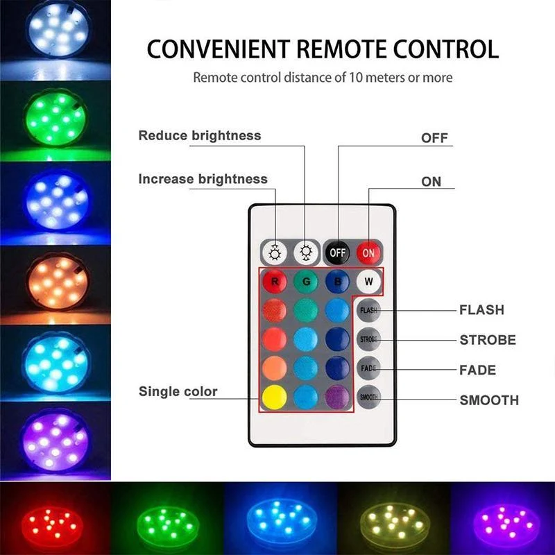 Afstandsbediening Waterdicht Magnet Zuignap LED Licht