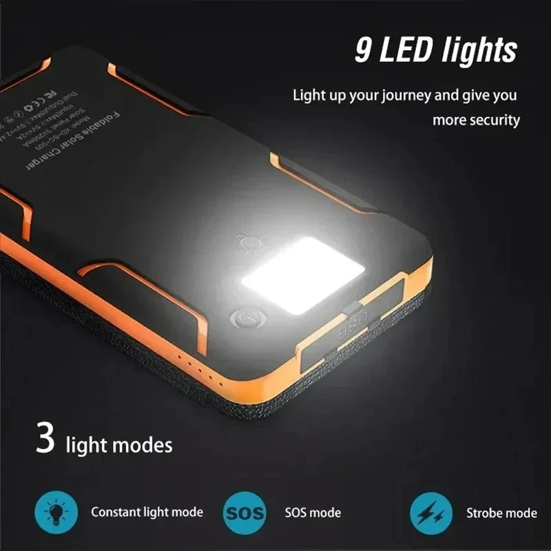 Zonne-energie Nood Powerbank 20.000mAh – Betrouwbare Stroom bij Stroomuitval