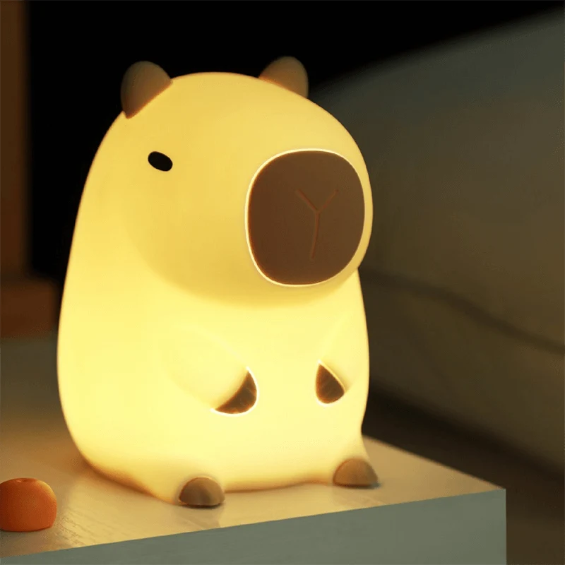 SquishBara | Capybara Squishy Nachtlampje Ideaal Cadeau voor Alle Leeftijden