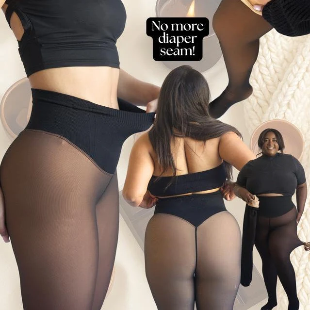 ThermoCurve | Originele Fleece Gevoerde Leggings Taille Bepalend Warm Slank