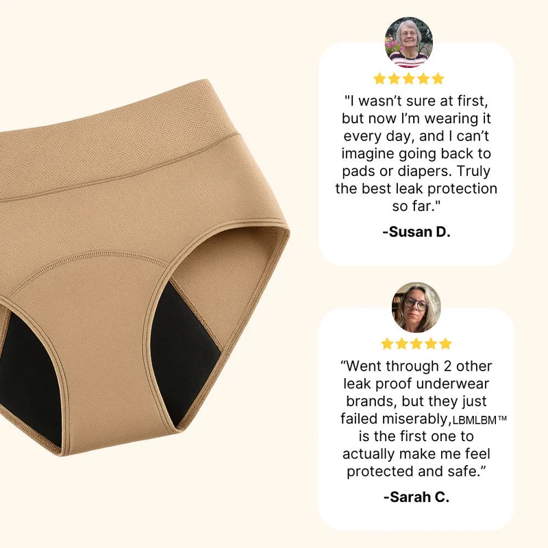 Aqualuxe | 100% Lekvrije Ondergoed 4-Pack voor Ultiem Comfort