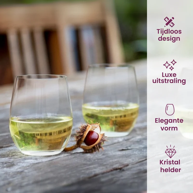 Riedel Rotweinglas-Set O Wine – 4-teilig mit Syrah-Dekanter