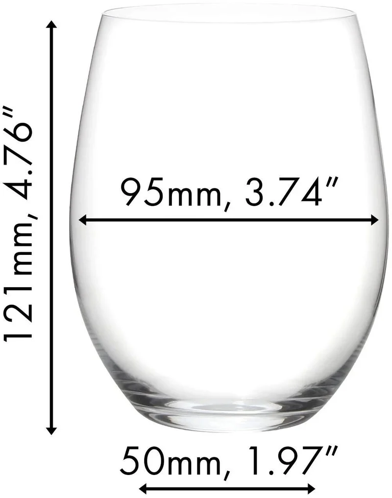 Riedel Rotweinglas-Set O Wine – 4-teilig mit Syrah-Dekanter