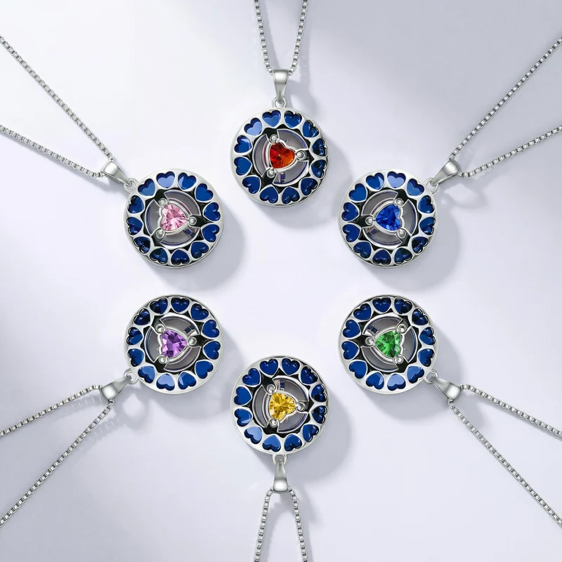 Lunara | 18K Goud Geplateerde Geboortesteen Ketting Maansster Ontwerp