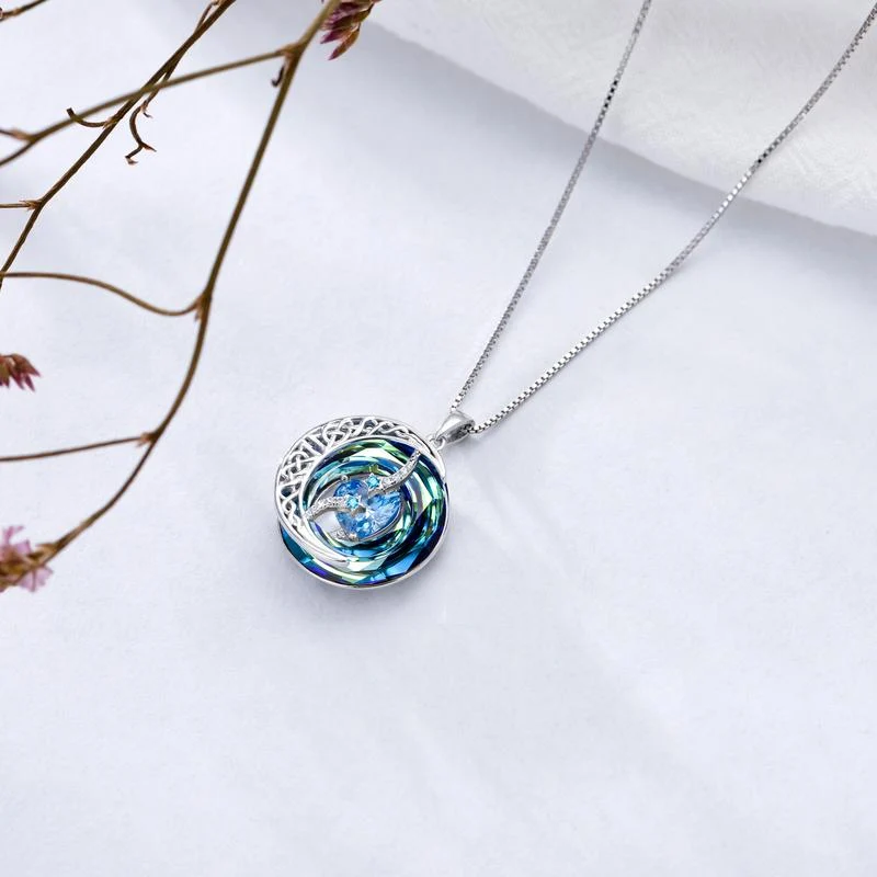 Lunara | 18K Goud Geplateerde Geboortesteen Ketting Maansster Ontwerp