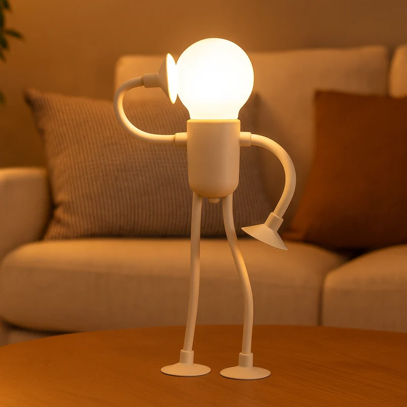 LumiFlex | LED Tafellamp Flexibel Creatieve Decoratie voor Woonkamer en Kinderkamer Energiezuinig Modern 4 Kleuren