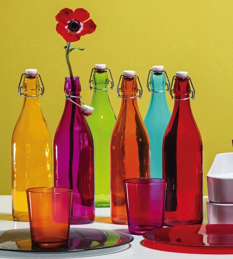 Bormioli Rocco Bügelflasche Giara - Dunkelblau - 1 Liter