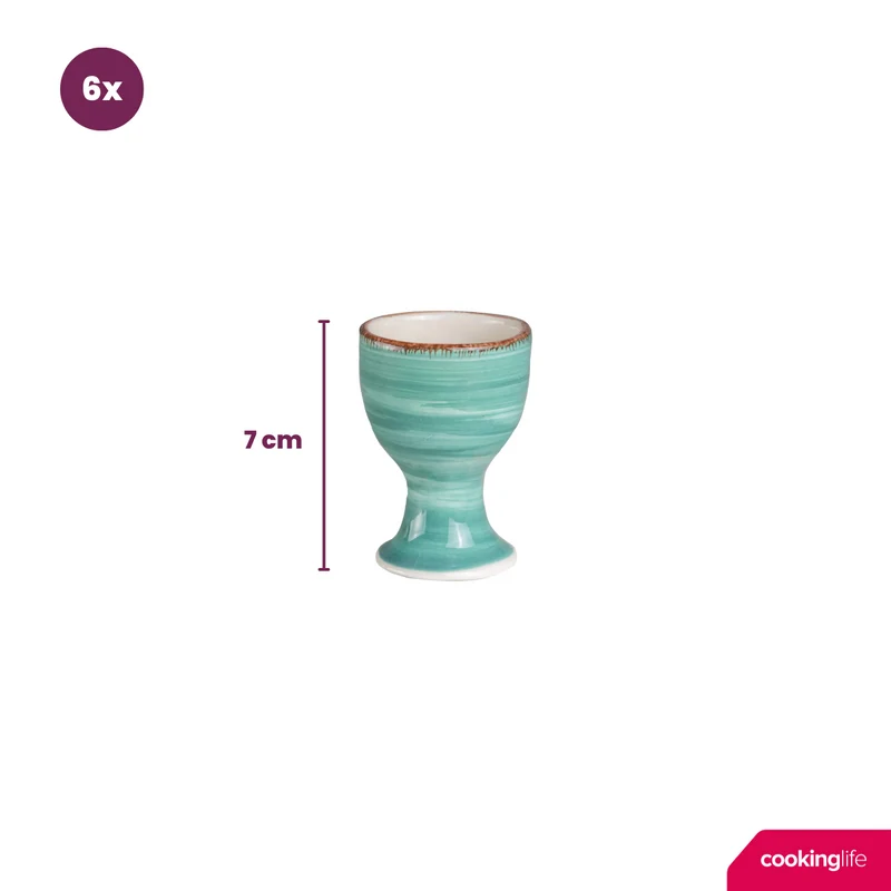 Cookinglife Eierbecher Delice Blue - 6 Stück