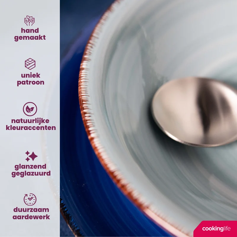 Cookinglife Suppenschalen / Schalen Delice Blau ø 14 cm - 6 Stück