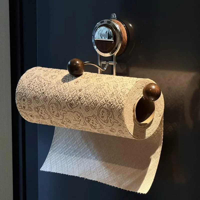 KeukenGrip Rollenhouder RVS Papierhanddoekhouder met Zuignap