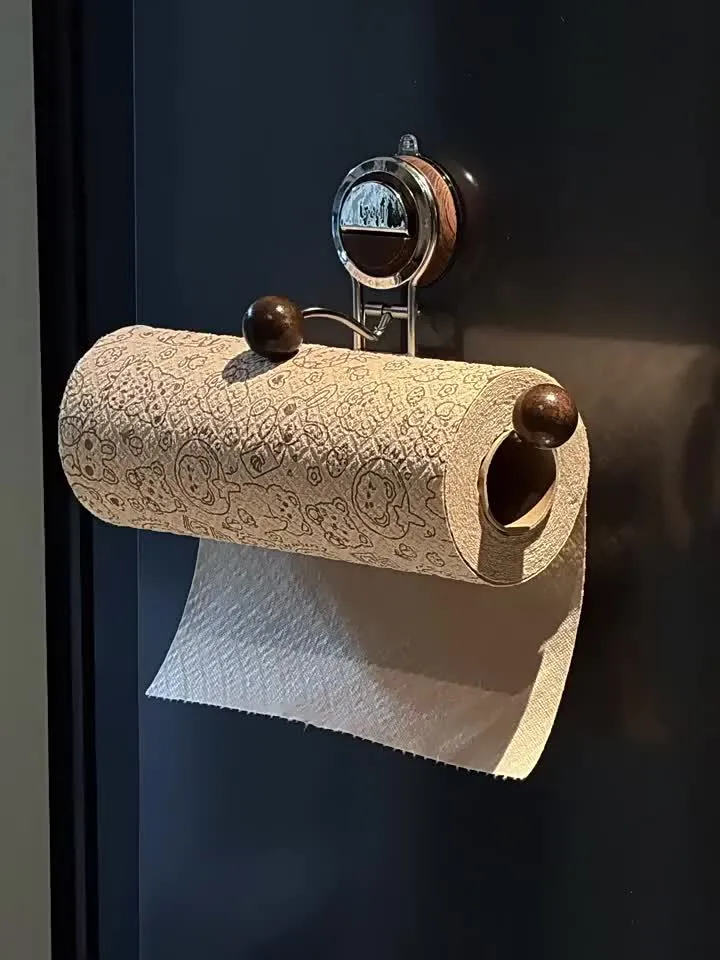 KeukenGrip Rollenhouder RVS Papierhanddoekhouder met Zuignap