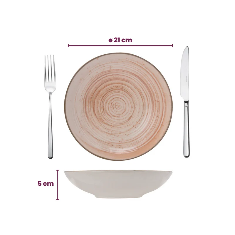 Cosy & Trendy Geschirrset Sintra Terracotta 16-teilig / 4 Personen