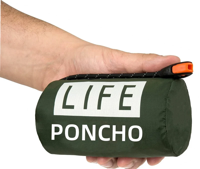 Opvouwbare Regenponcho – Bescherming tegen Weer & Wind