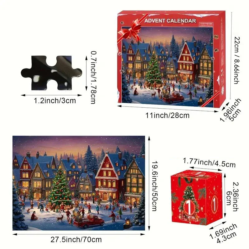 PuzzleFest | Kerst Aftel Puzzel Verrassingsbox – 24 Dagen Vol Magie & Creativiteit