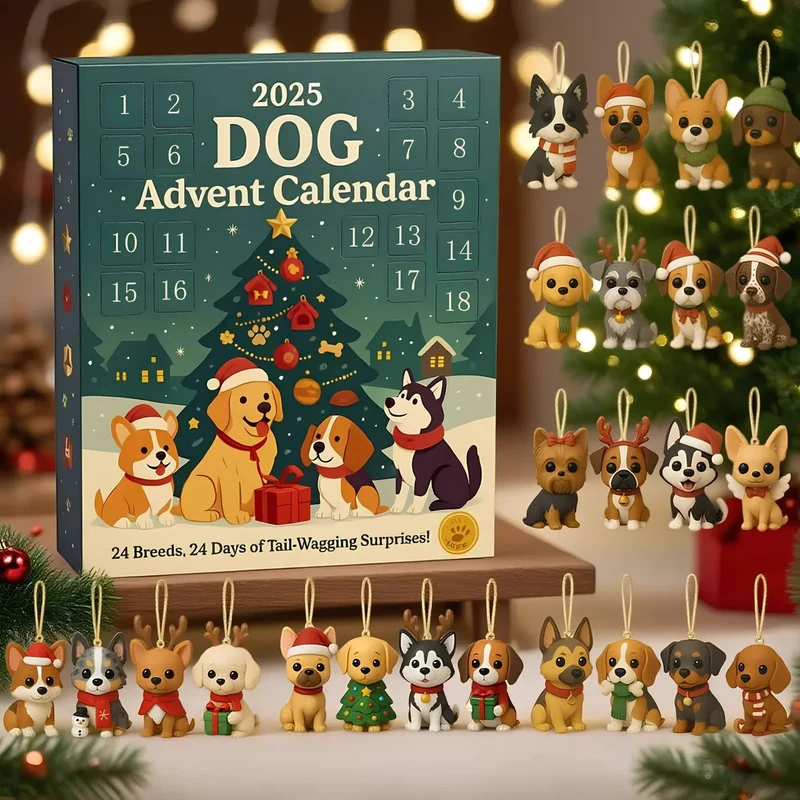 Pawfect | 2025 Grappige Honden Adventkalender Feestcadeau