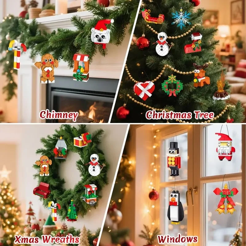 CraftVent | 24 Dagen Kerst Countdown Ornamenten Bouwset Adventkalender