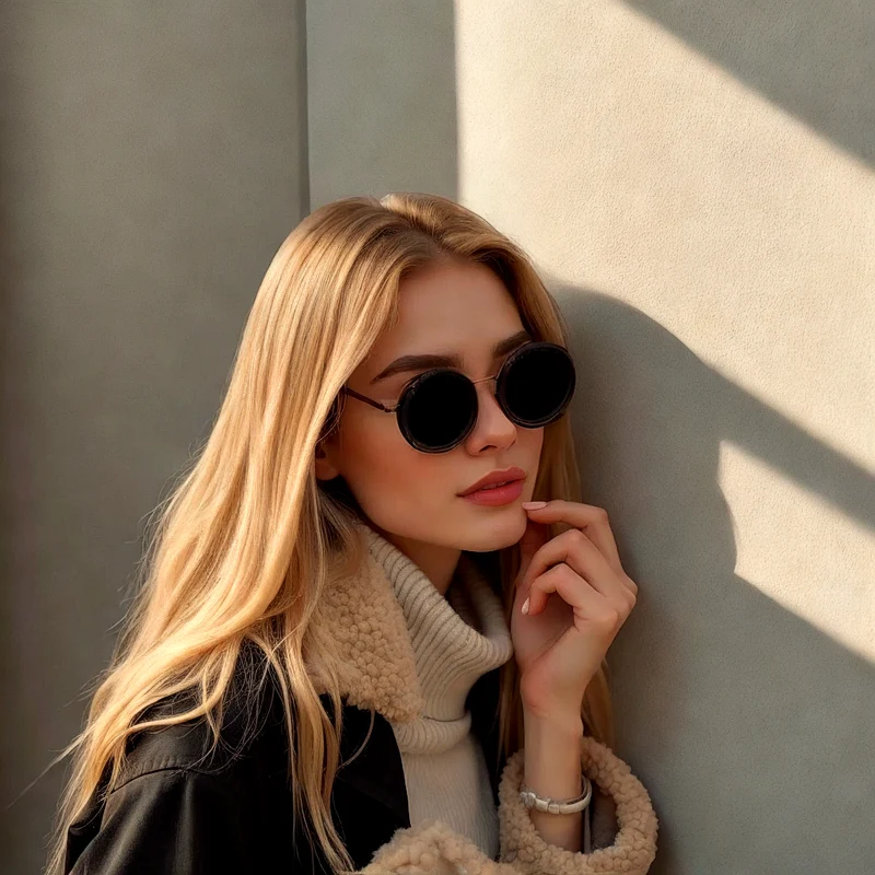 ShadowSunglasses | Zonnebrillen met Zwarte Lenzen Stijlvolle UV-bescherming Mode