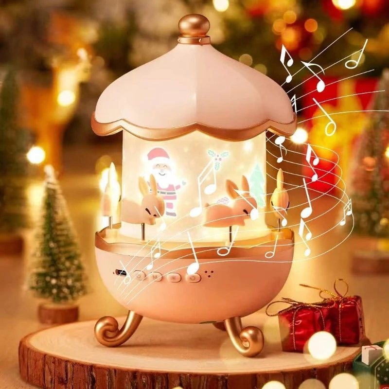 Frostwave | Kinderen 360° Rotating Konijn Nachtlamp Projector