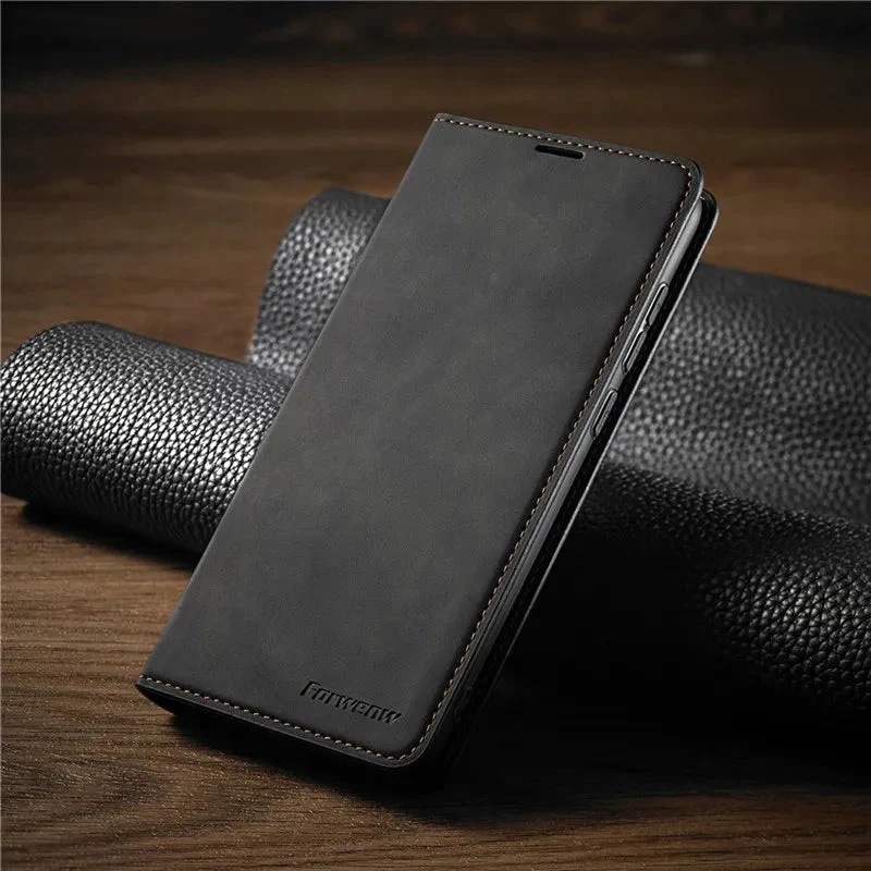 Magnetisch Leren iPhone Hoesje – Stijlvolle Bescherming met Kwaliteit