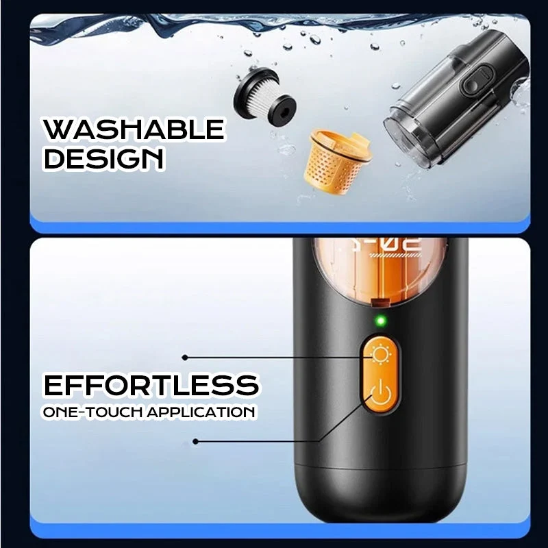 SwiftClean Handstofzuiger | Moeiteloos schoonmaken met 5 veelzijdige accessoires