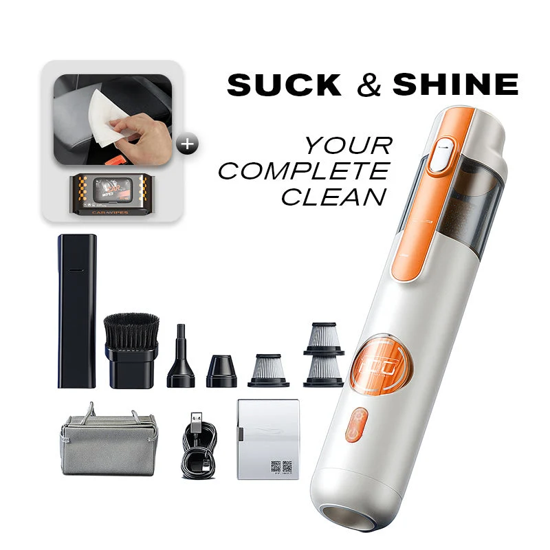 SwiftClean Handstofzuiger | Moeiteloos schoonmaken met 5 veelzijdige accessoires