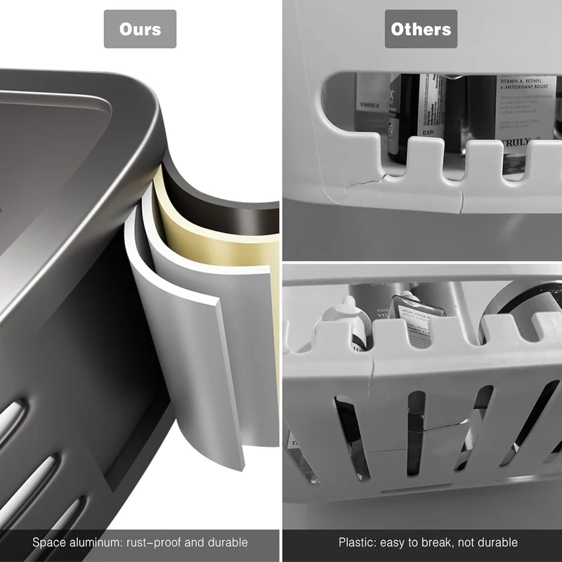 CaddyCraft Driehoekige Douch Organizer | Maximaliseer ruimte met een stijlvolle, veelzijdige caddy