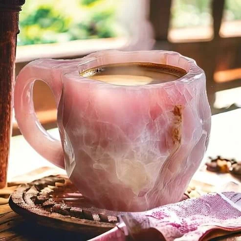 CrystalBrew Koffiemokken | Elegante mineralen kristallen mokken voor een unieke koffie-ervaring