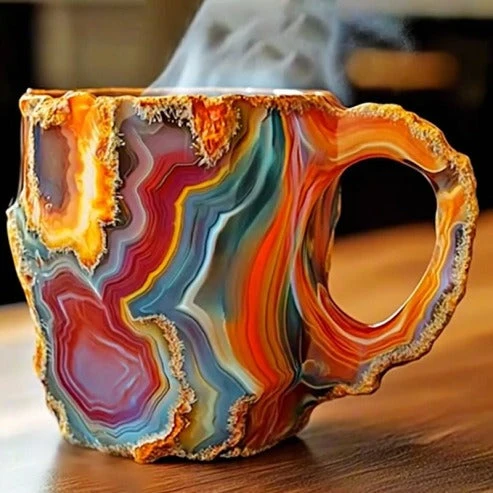 CrystalBrew Koffiemokken | Elegante mineralen kristallen mokken voor een unieke koffie-ervaring