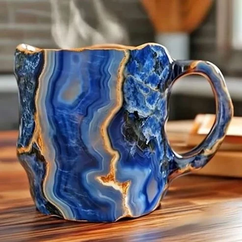 CrystalBrew Koffiemokken | Elegante mineralen kristallen mokken voor een unieke koffie-ervaring