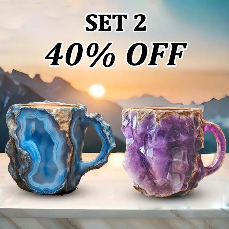 CrystalBrew Koffiemokken | Elegante mineralen kristallen mokken voor een unieke koffie-ervaring