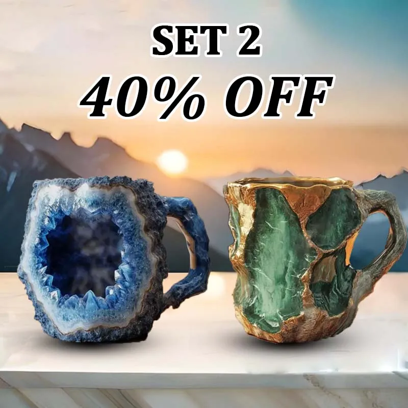 CrystalBrew Koffiemokken | Elegante mineralen kristallen mokken voor een unieke koffie-ervaring