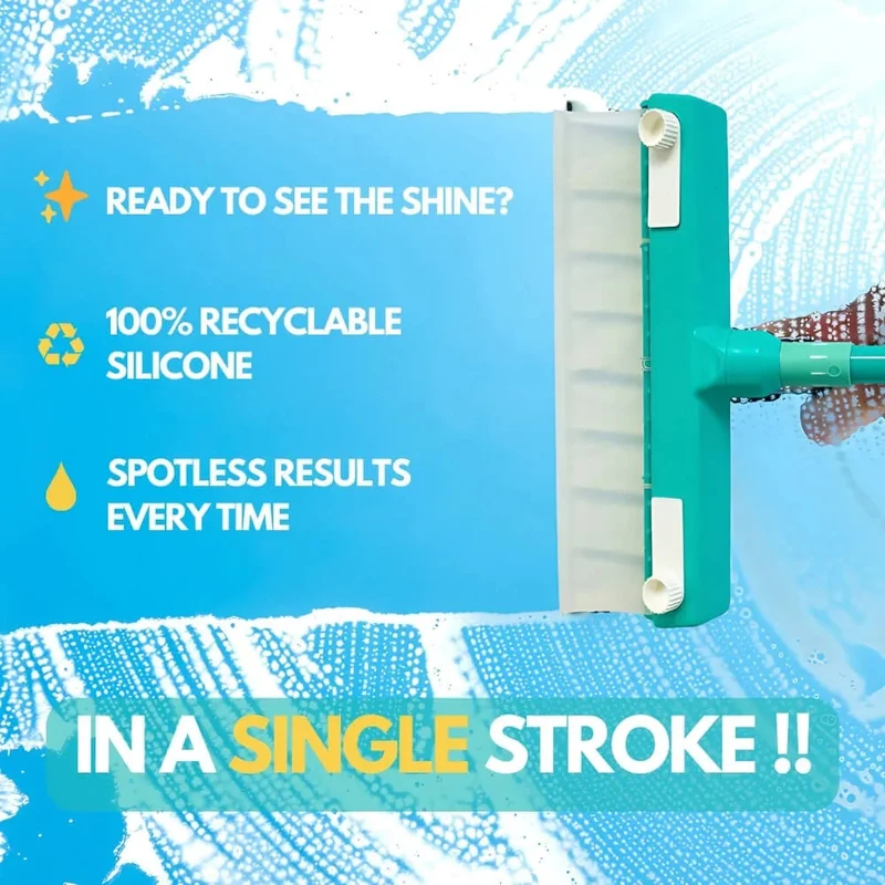 EcoClear Trekkerset | Recyclebare siliconen raamtrekker voor streeploze glans