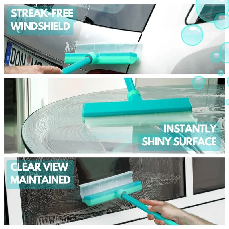 EcoClear Trekkerset | Recyclebare siliconen raamtrekker voor streeploze glans